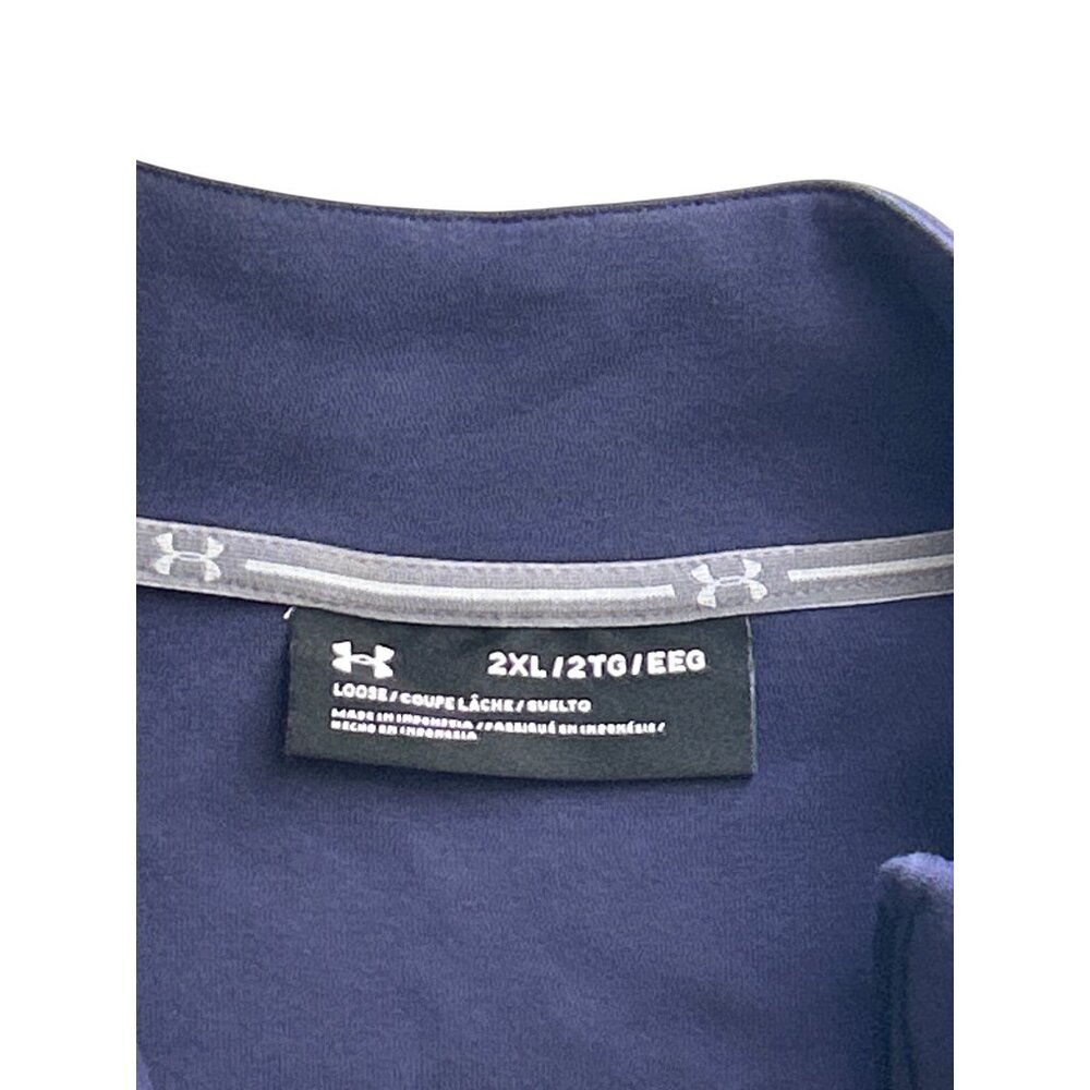 Under Armour Notre Dame Full-Zip Jacket 2XL Navy & White Sports Fan Gear - Picture 3 of 6